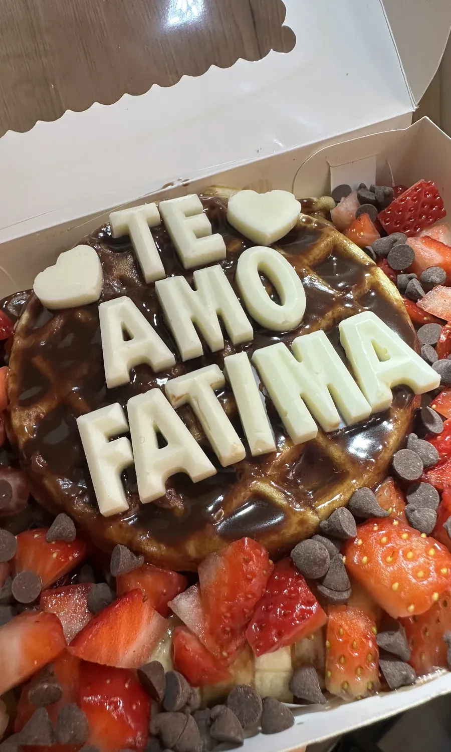 Wafle con tu frase